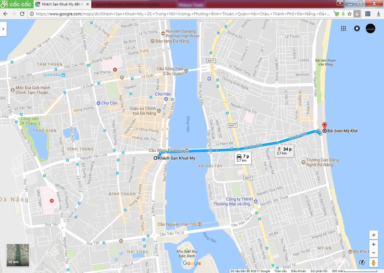 Khue My Hotel ダナン市 エクステリア 写真